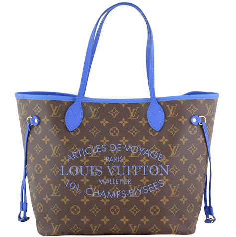 Louis Vuitton Ikat Neverfull MM in Grand Bleu 